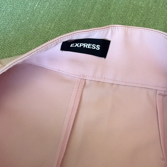 Express High Rise Tailored Shorts Blush Pink Size 10 - Picture 6 of 13